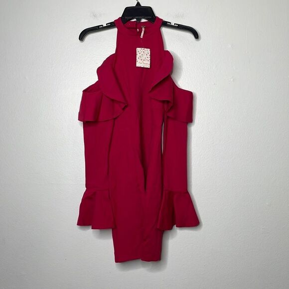 Free People Womens Size XS Sweet Talk Mini in Raspberry - Picture 3 of 12